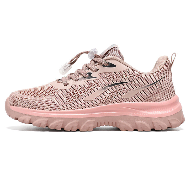 Damen Laufschuhe Atmungsaktiv Schnellschnürung Sport