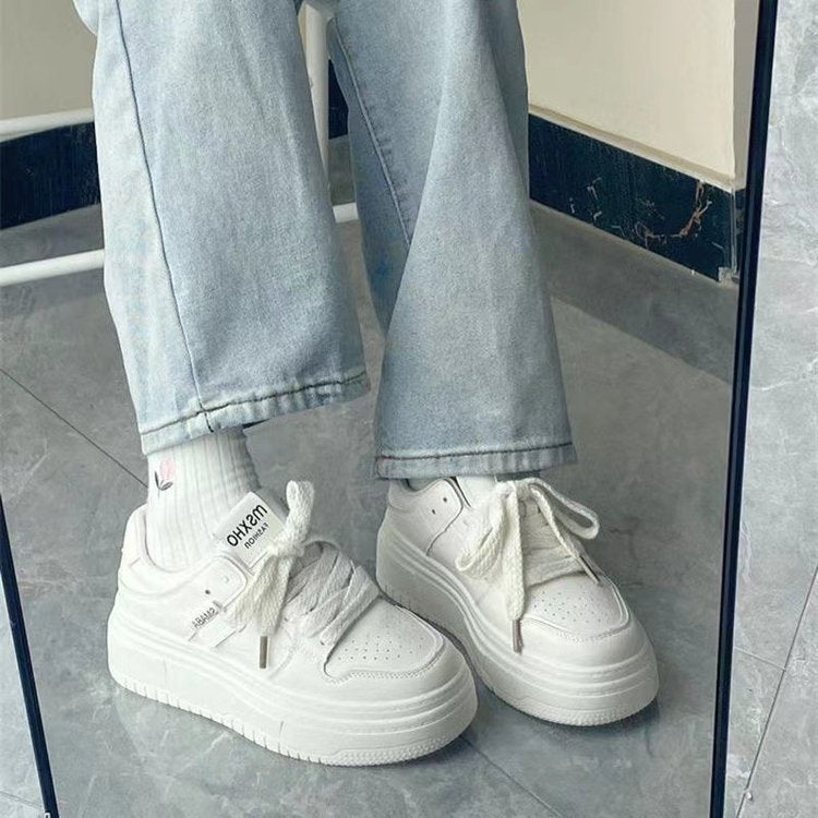 Damen Plattform Sneaker Komfortabel Sportlich