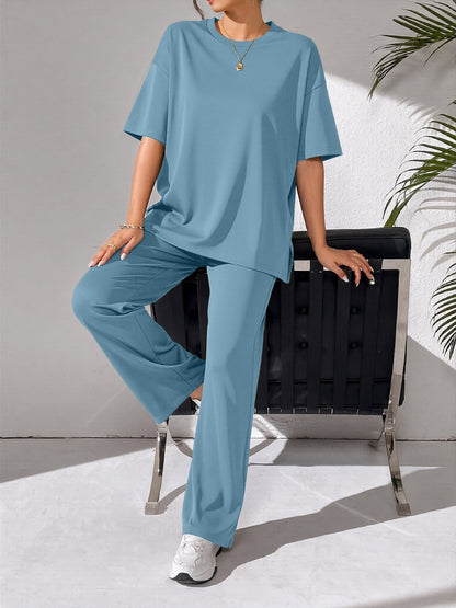 Damen Freizeit-Set Bequemes Weites Oberteil