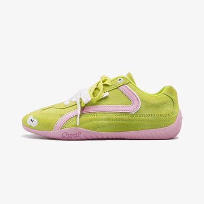 Damen Sneaker Sportlich Wildleder Laufsohle