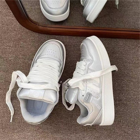 Damen Sneaker Bequem Sport Schuhe Weiß - Norvielle