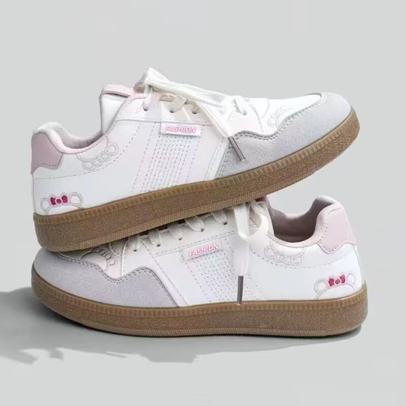 Damen Sneaker Stilvoll Mit Applikationen