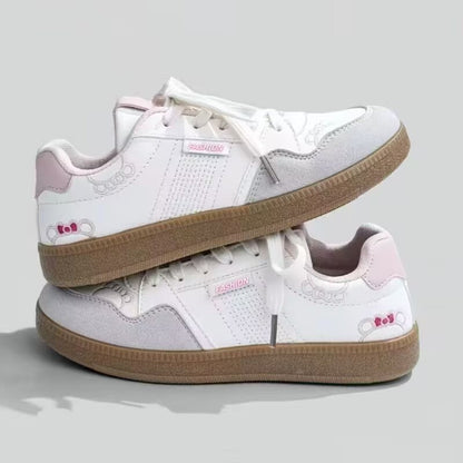 Damen Sneaker Stilvoll Mit Applikationen