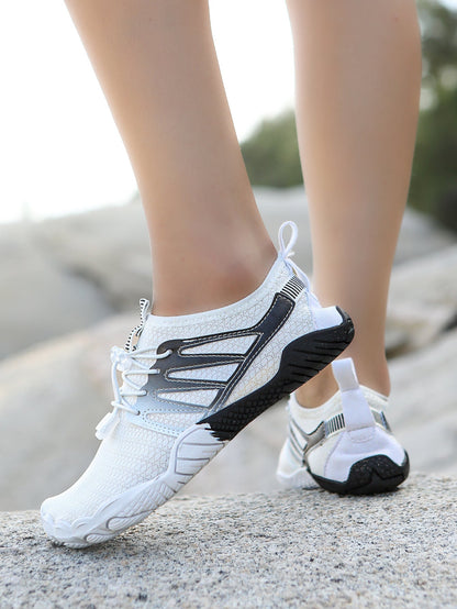 Damen Wasserschuhe Elastisch Rutschfest