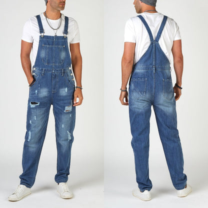 Herren Riss Jeans Used Look Denim Hose