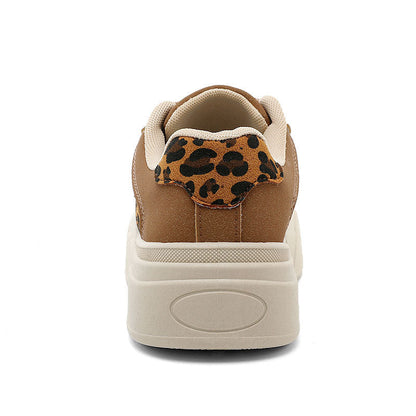 Damen Sneaker Leopardenmuster Chunky Bequem