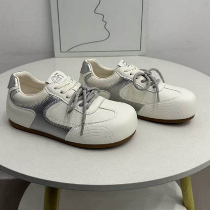 Damen Sneakers Sportlich Leder Rutschfest