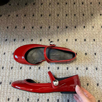 Damen Ballerinas Glitzer Schnalle Elegant