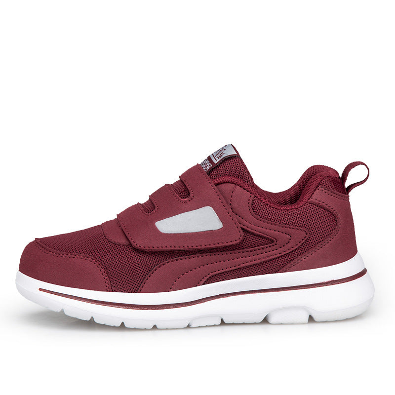 Damen Sneaker Atmungsaktiv Klettverschluss Freizeitschuhe