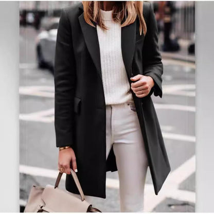 Damen Langblazer Elegant Modern