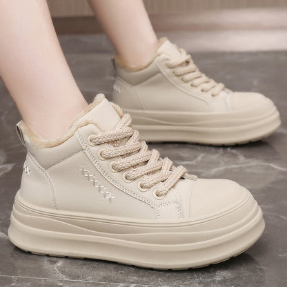 Damen High- Sneaker Warmfleece Rutschfest