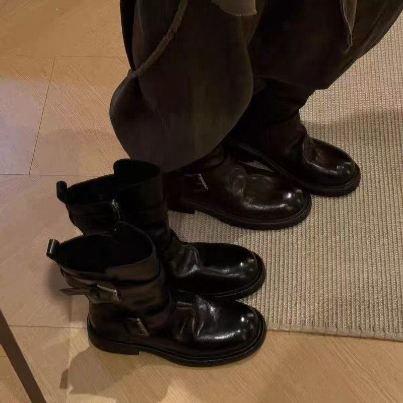 Damen Stiefel Modisch Verstellbare Riemen