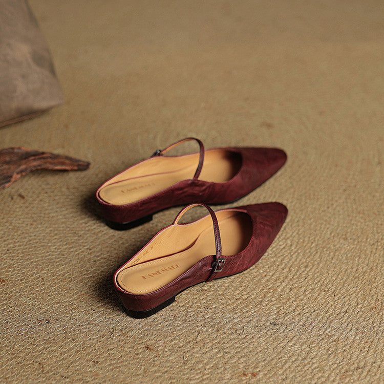Damen Leder-Slipper Echtleder Bequem