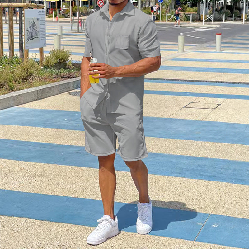 Herren Kurzoverall Lässig Sommer Taschen