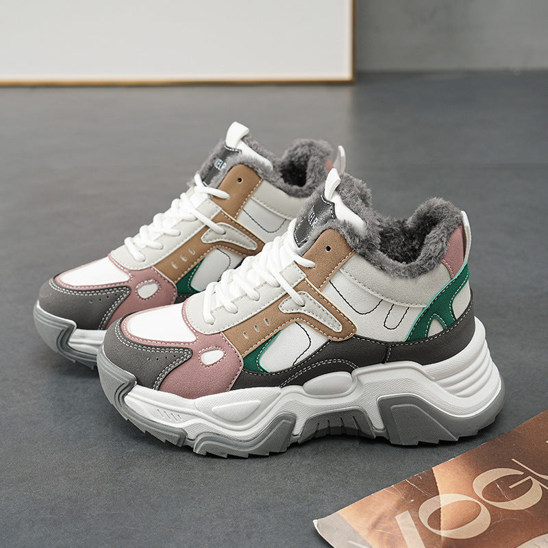 Damen High- Sneaker Weich Rutschfest Komfortabel