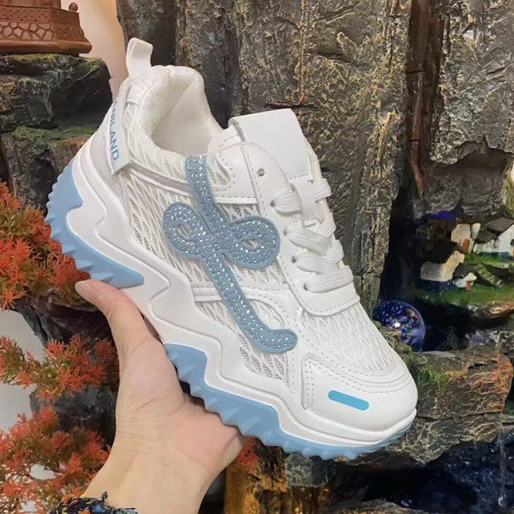 Damen Sneaker Atmungsaktiv Glitzernde Akzente Sportlich
