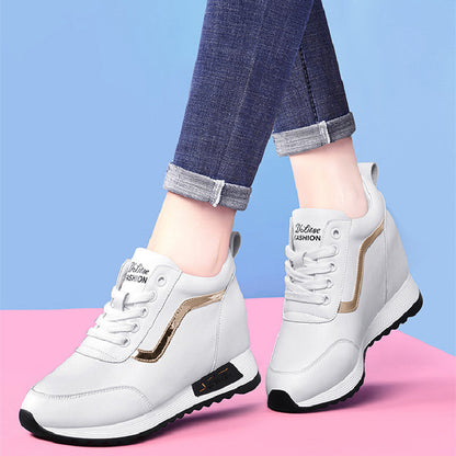 Damen Sneaker Plateau Sohle Hoch Modisch