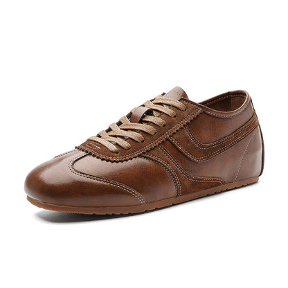 Damen Leder Schnürschuhe Elegante
