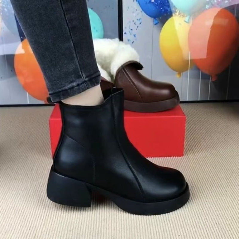 Damen Winterstiefeletten Warm Rutschfest Komfortschuhe