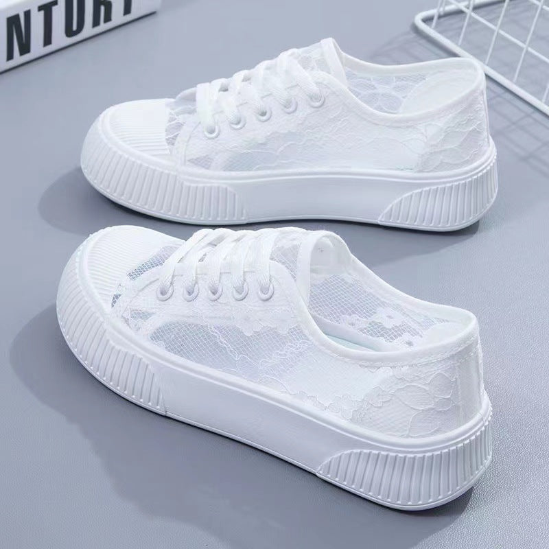 Damen Sneaker Spitze Weich Komfortabel