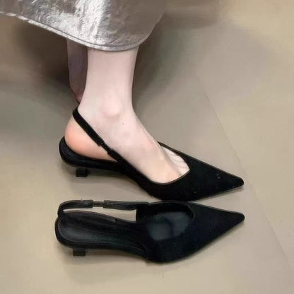 Damen Sling Pumps Spitze Atmungsaktiv