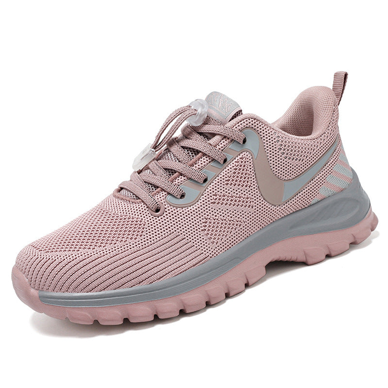 Damen Laufschuhe Atmungsaktives Mesh Elastisch Schnellschnürsystem