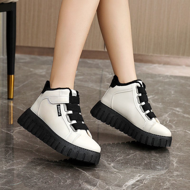 Damen High- Sneaker Warm Gefüttert Rutschfest