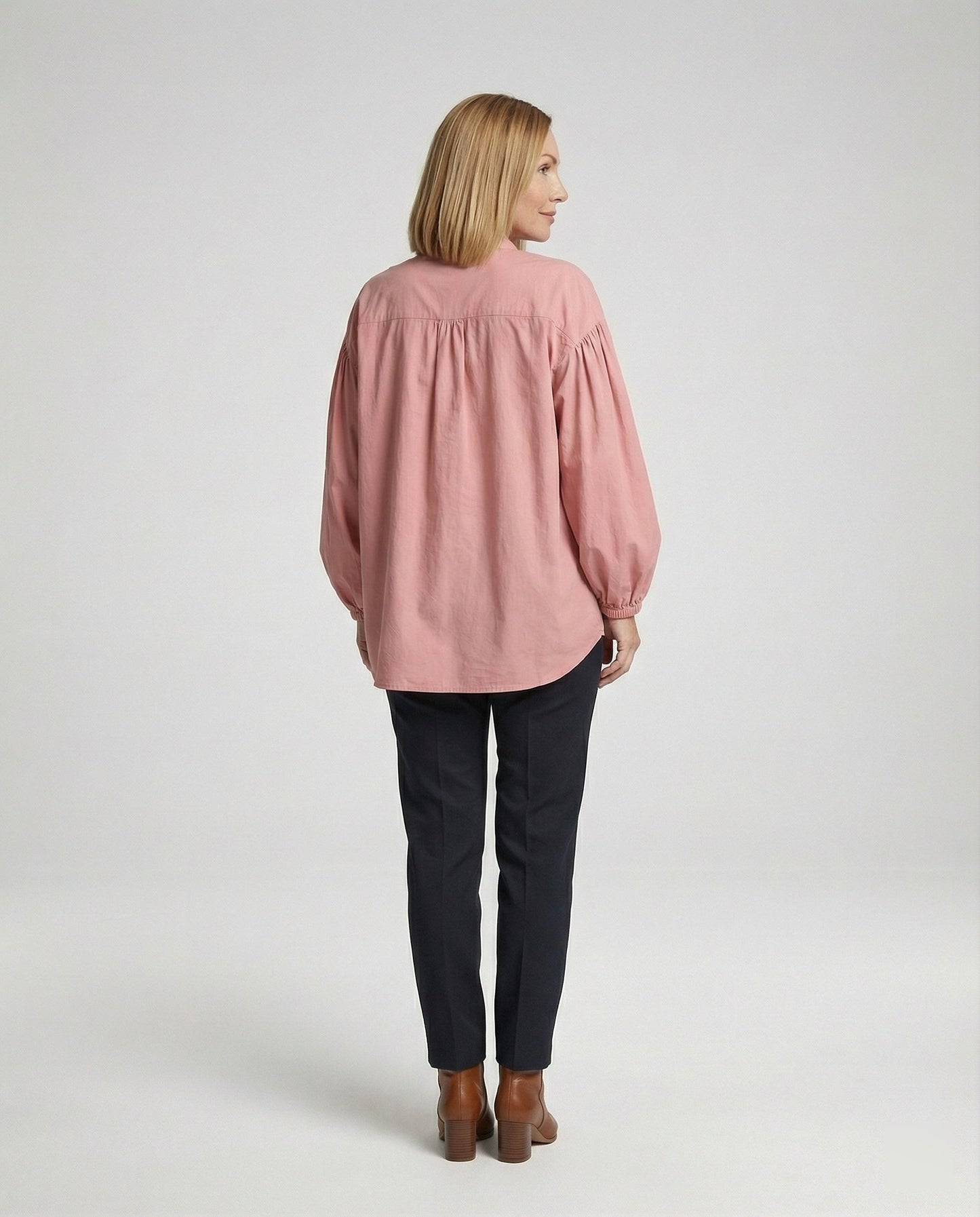 Damen Bluse Voluminöse Ärmel Modern