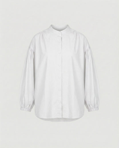 Damen Bluse Voluminöse Ärmel Modern