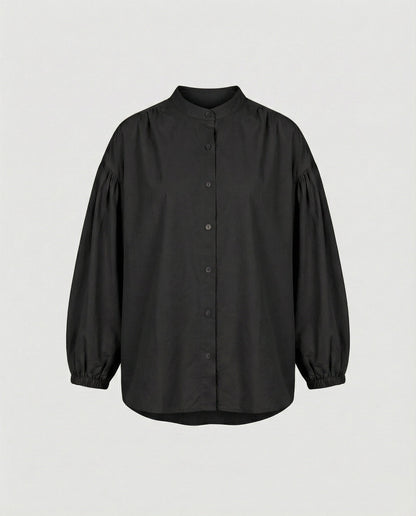 Damen Bluse Voluminöse Ärmel Modern