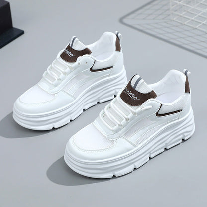 Damen Sneaker Bequem Laufsohle Hoch