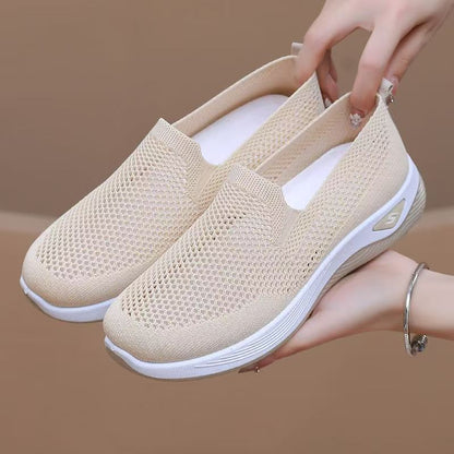 Damen Sneaker Slip-On Atmungsaktives Mesh Leicht