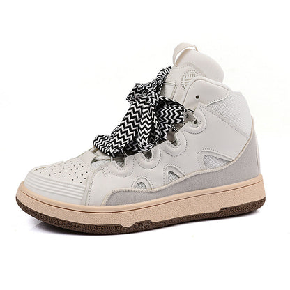 Damen High- Sneaker Mehrfarbig Schnürsystem Sportlich