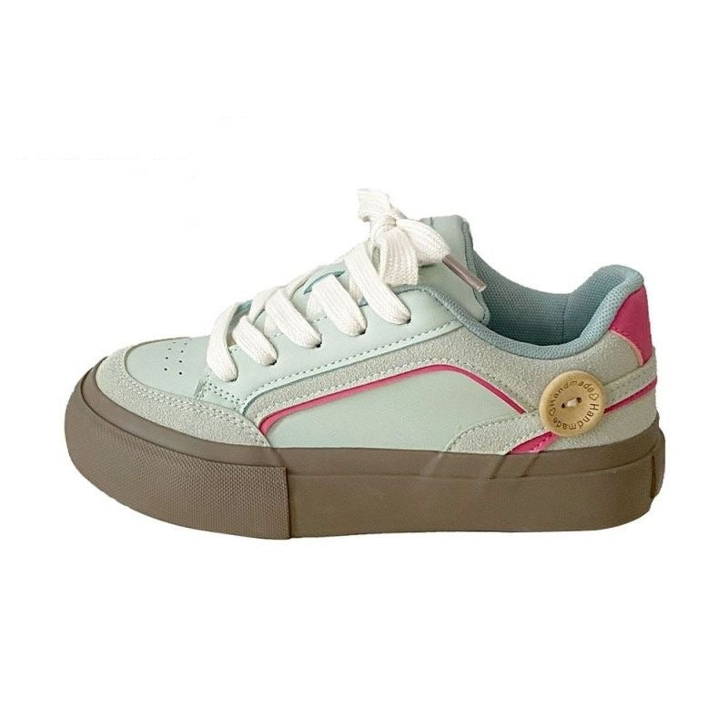 Damen Plateau Sneaker Atmungsaktiv Hoch Modisch