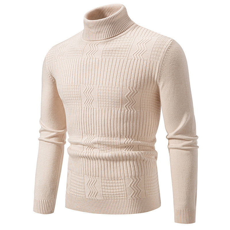 Herren Rollkragenpullover Modernes Strickdesign Elegantes Design