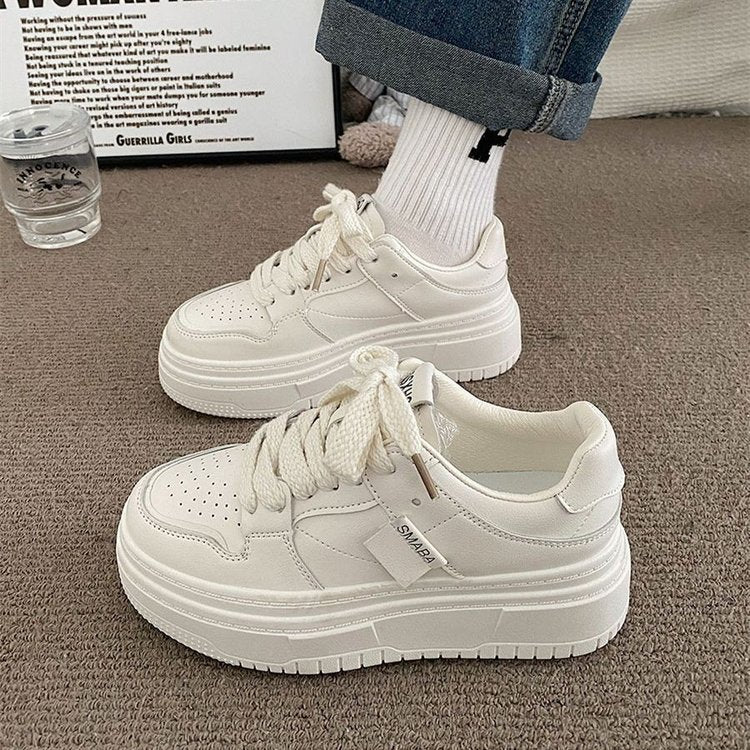 Damen Hoch Sneaker Weiches Innenfutter Elegante Schnürung