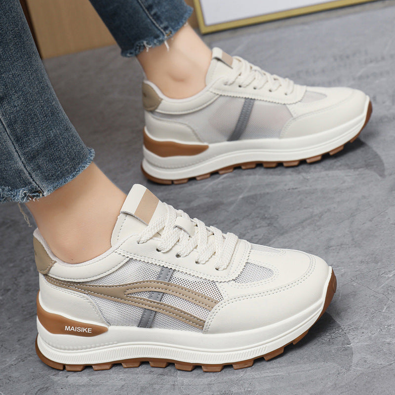 Damen Sport Sneaker Atmungsaktives Mesh Polsterung