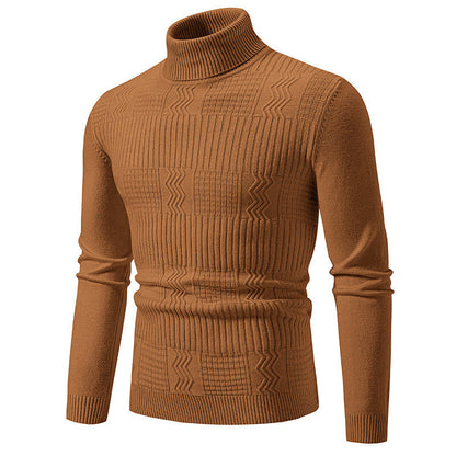 Herren Rollkragenpullover Modernes Strickdesign Elegantes Design