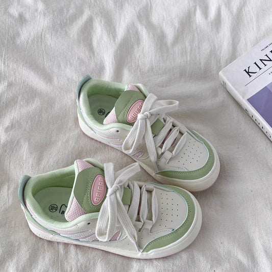 Damen Sneaker Retro Perforiert Komfortschuhe - Norvielle