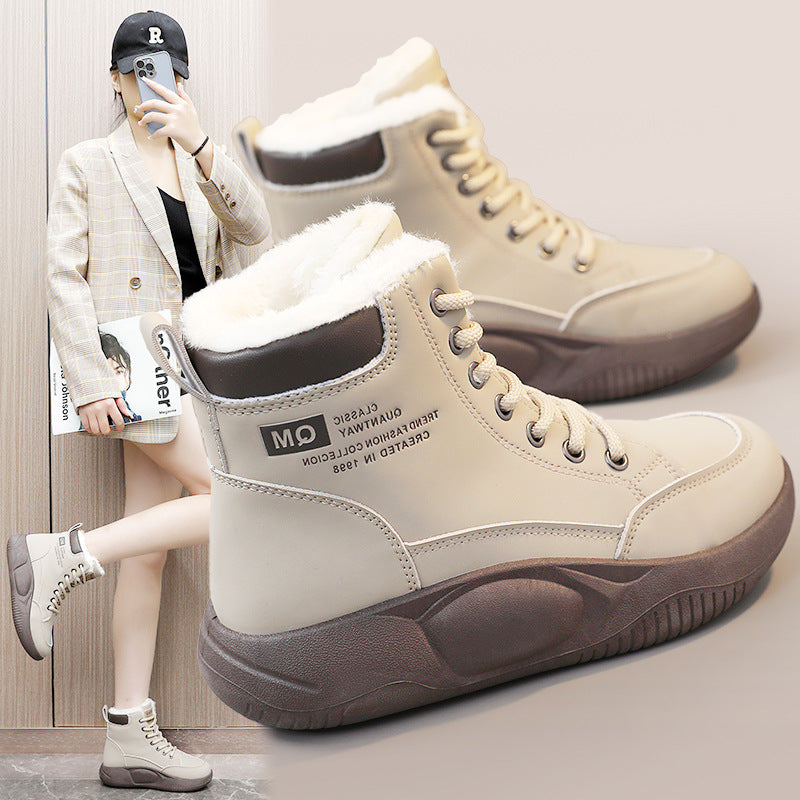 Damen Sneaker Gefüttert Warm Rutschfest Winter Schuhe