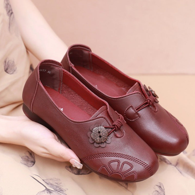 Damen Ballerinas Komfortabel Knotendesign