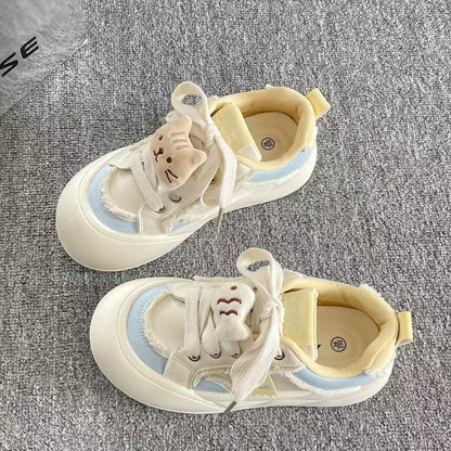 Damen Sneaker Tiermotiv Weiche Sohle