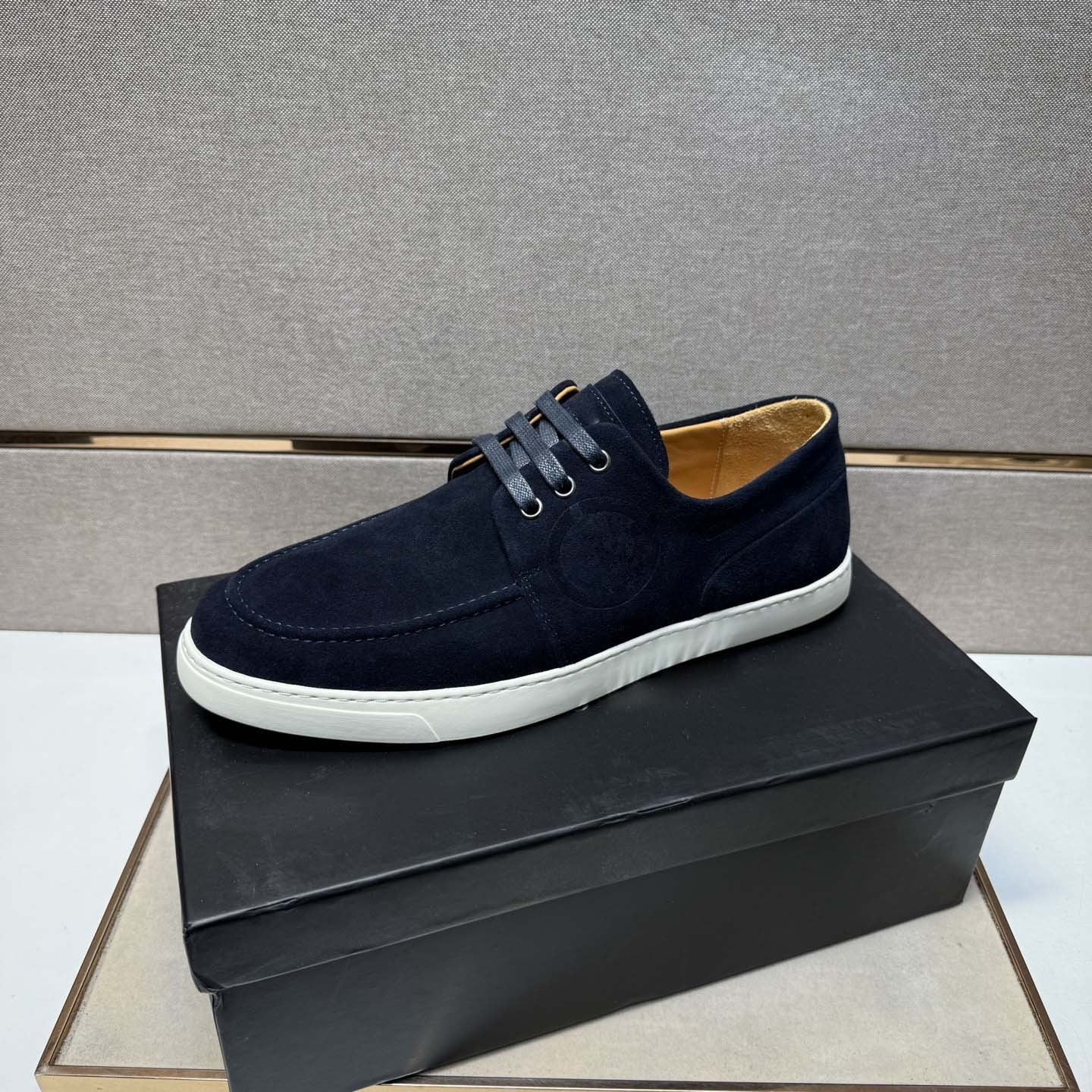 Damen Mokassin Sneaker Weichleder Rutschfest