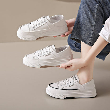 Damen Plattform Sneaker Atmungsaktives Material Bequem