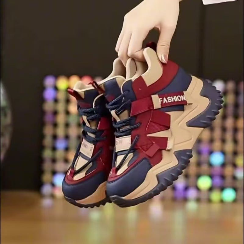 Damen High- Sneaker Sportlich Mit Dämpfung