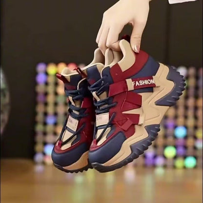 Damen High- Sneaker Sportlich Mit Dämpfung