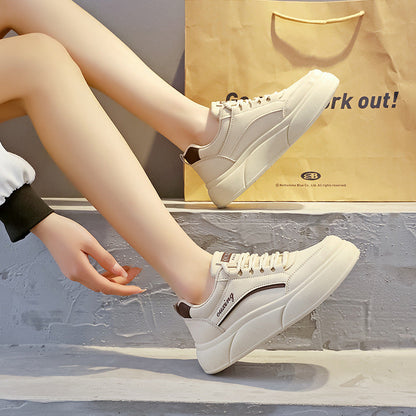 Damen Sneaker Atmungsaktives Mesh Dicke Sohlen