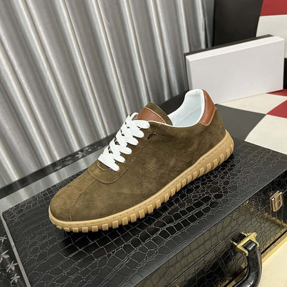 Damen Sneaker Weiches Wildleder Elegante Leder Akzente - Norvielle