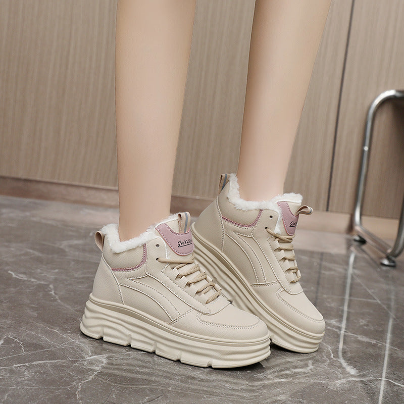 Damen High- Sneaker Warmfutter Dämpfende Sohle