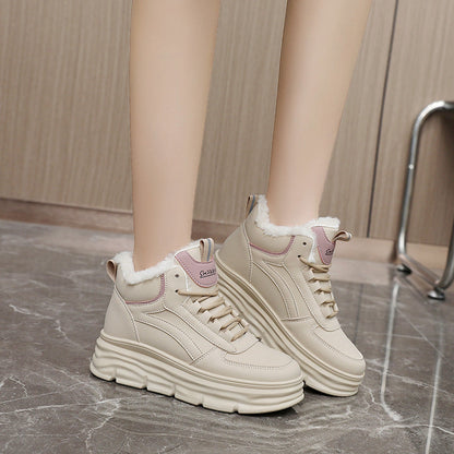 Damen High- Sneaker Warmfutter Dämpfende Sohle
